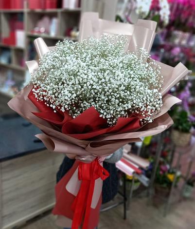 Букет цветов из: Гипсофила в Медвежьи Озера