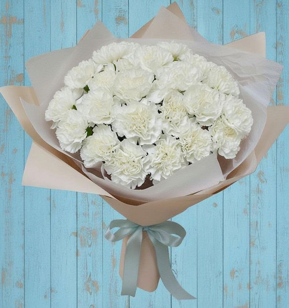 Букет цветов из: Гвоздики в Медвежьи Озера