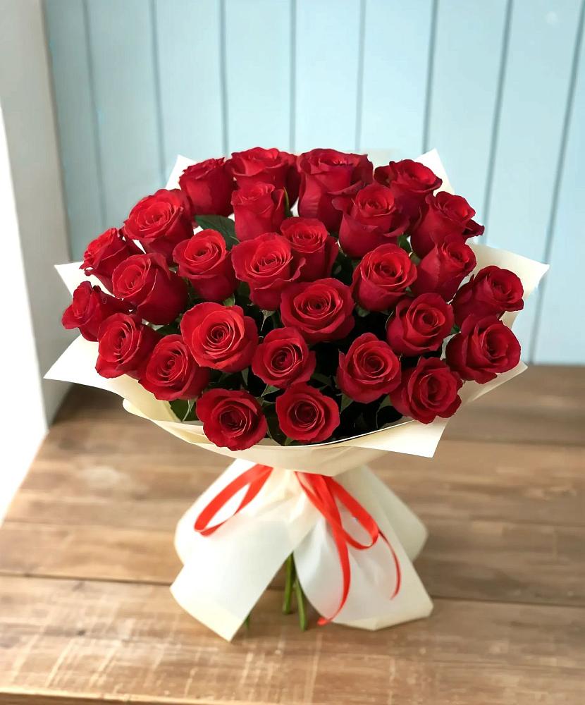 Букет 29 Красных роз в Медвежьи Озера