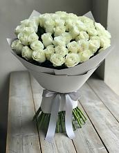 Букет 35 Белых роз в Медвежьи Озера
