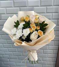 Букет цветов из:  Розы и Хризантемы #REPLACE_PRED# Медвежьи Озера