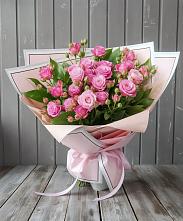 Букет Розовый кустик в Медвежьи Озера