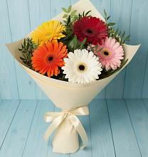 Букет цветов из:  Герберы #REPLACE_PRED# Медвежьи Озера