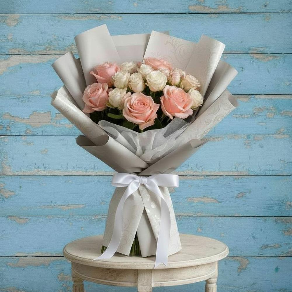 Букет цветов из: Розы в Медвежьи Озера