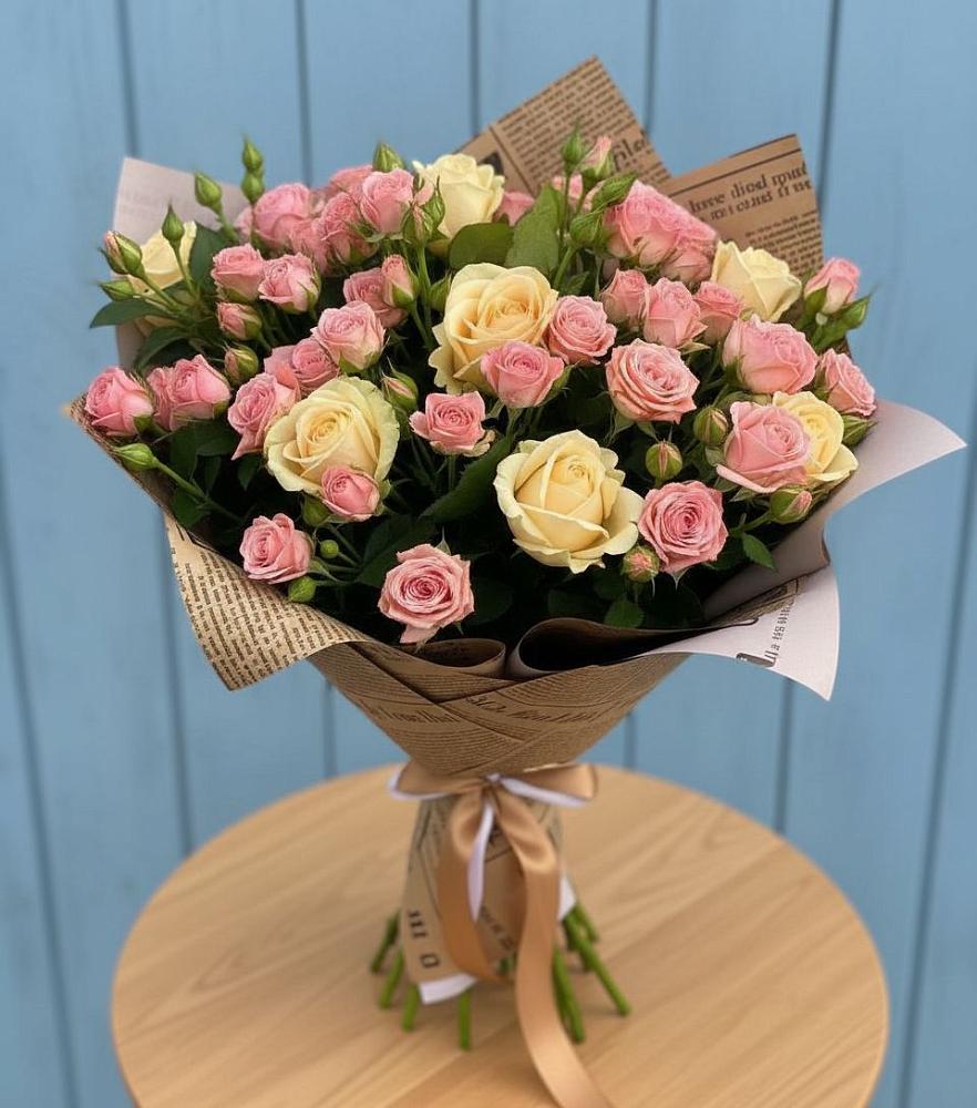 Букет цветов из: Розы в Медвежьи Озера