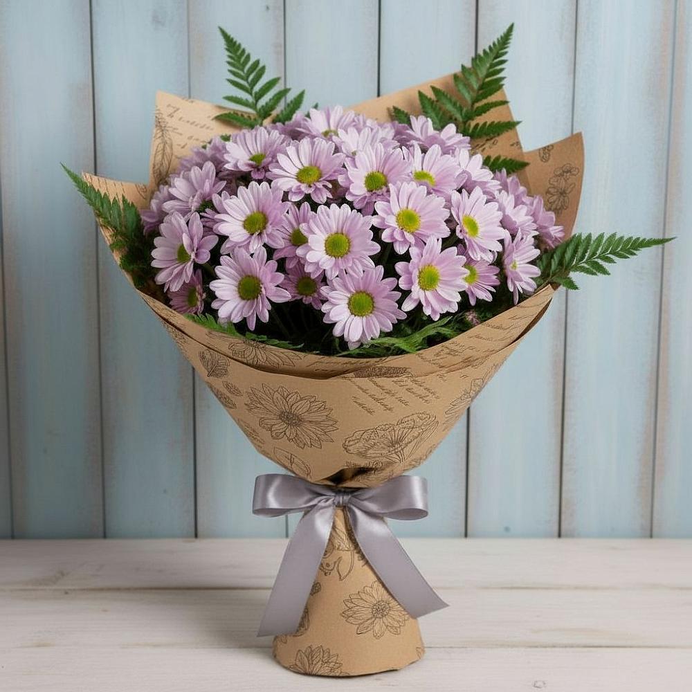 Букет цветов из: Хризантемы в Медвежьи Озера