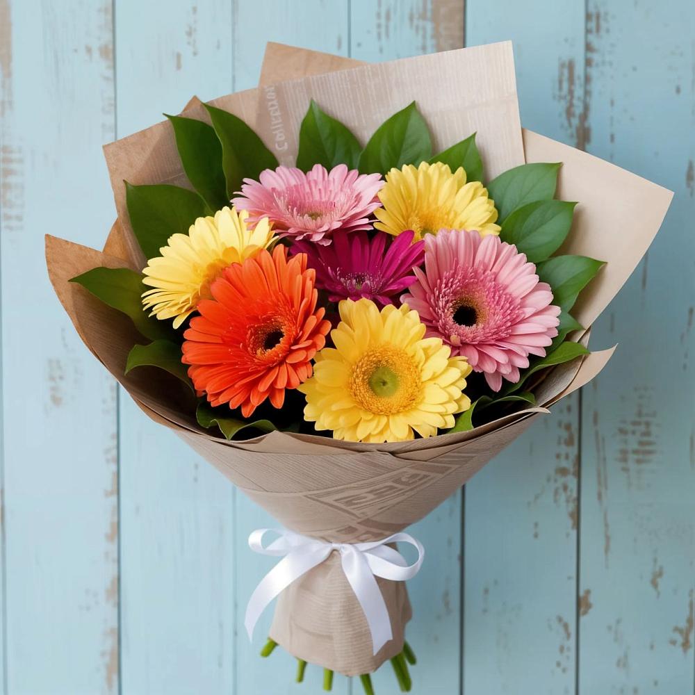 Букет цветов из: Герберы в Медвежьи Озера