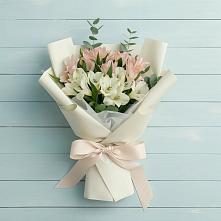 Букет цветов из:  Альстромерии в Медвежьи Озера