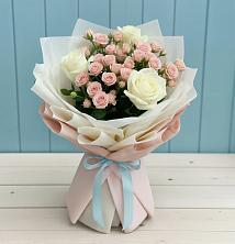 Букет цветов из:  Розы в Медвежьи Озера