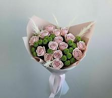 Букет цветов из:  Розы и Хризантемы в Медвежьи Озера
