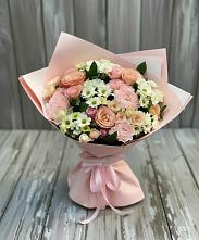 Букет цветов из:  Гвоздики, Розы и Хризантемы #REPLACE_PRED# Медвежьи Озера