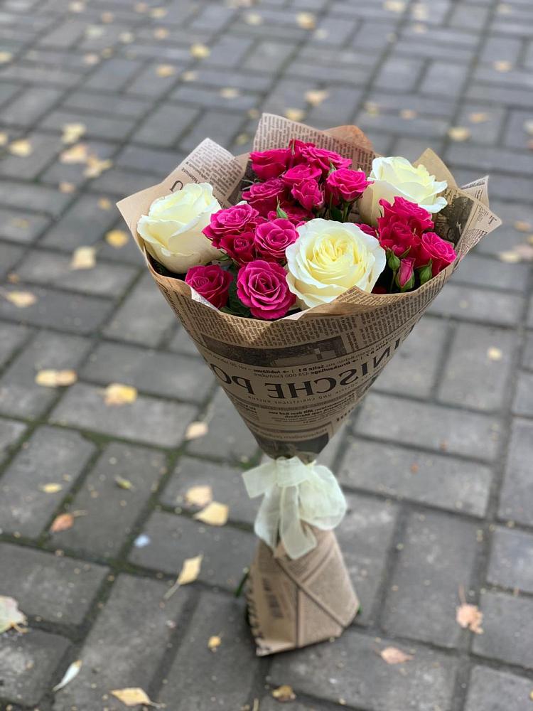 Букет цветов из: Розы в Медвежьи Озера