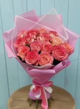 Букет 15 Розовых роз Равель в Медвежьи Озера