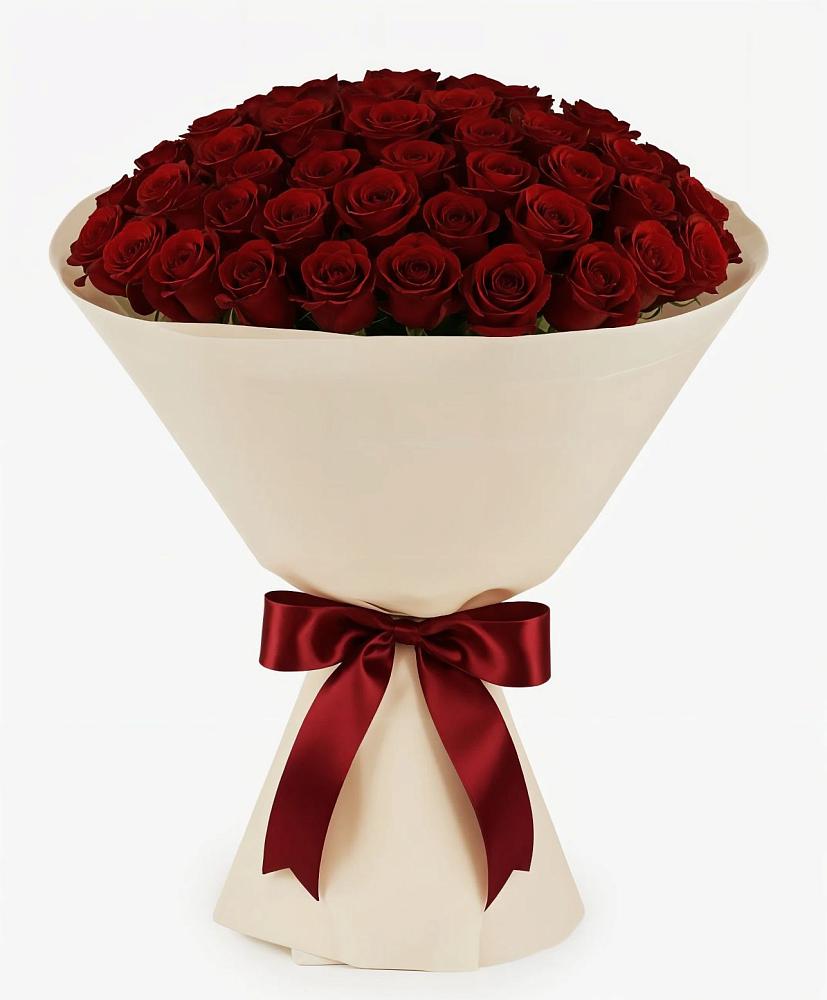 Букет 101 Бордовая роза Блэк Бакарра в Медвежьи Озера